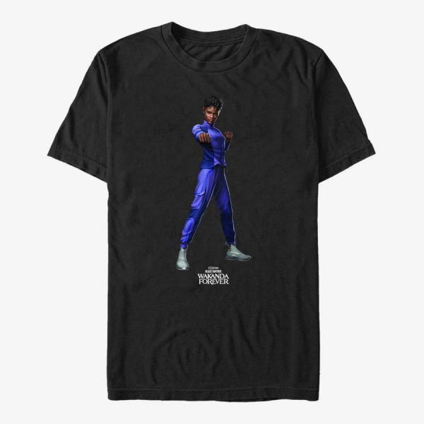 Tričko Merch Marvel Black Panther: Wakanda Forever - Shuri Blank Unisex T-Shirt Black XXXL