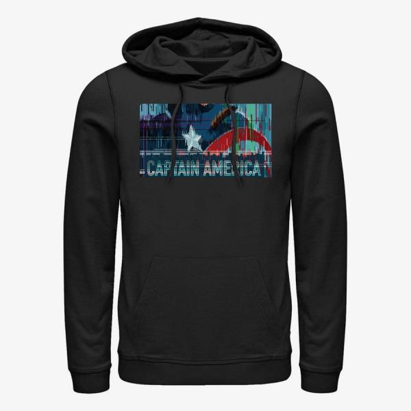 Mikina Merch Marvel - Vibrant Cap Unisex Hoodie Black S