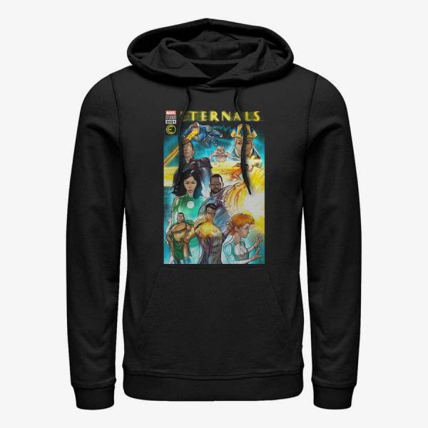 Mikina Merch Marvel The Eternals - Comic Cover Unisex Hoodie Black XXL