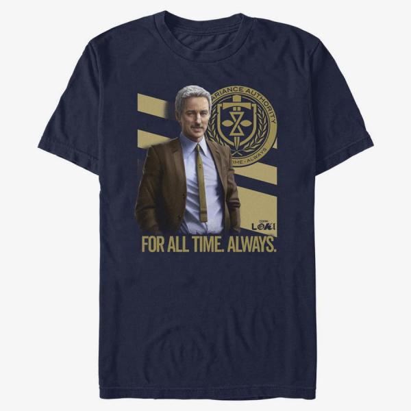 Queens Marvel Loki - Mobius Of Time Unisex T-Shirt Navy Blue