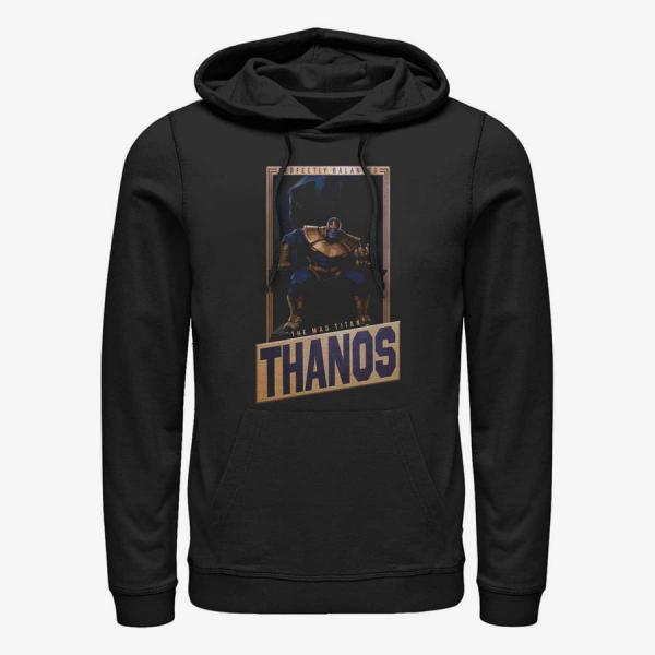 Mikina Merch Marvel Avengers Classic - Perfectly Balanced Thanos Unisex Hoodie Black XL