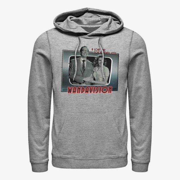 Queens Marvel WandaVision - Romantic Couple Unisex Hoodie Heather Grey