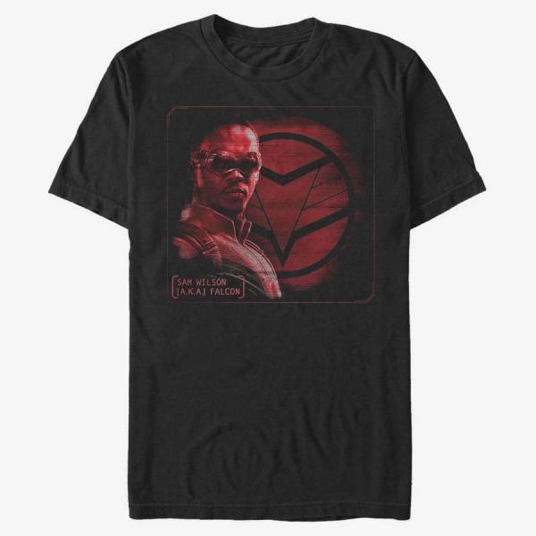 Tričko Merch Marvel The Falcon and the Winter Soldier - Falcon Profile Unisex T-Shirt Black M