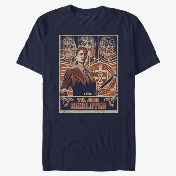 Tričko Merch Marvel Loki - Variant Loki Team Unisex T-Shirt Navy Blue S