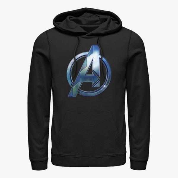 Mikina Merch Marvel Black Panther: Wakanda Forever - Wakanda Avengers Symbol Unisex Hoodie Black XXXL