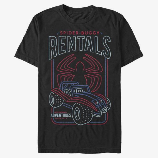 Tričko Merch Marvel Spider-Man Classic - Spidey-Buggy Rentals Unisex T-Shirt Black M