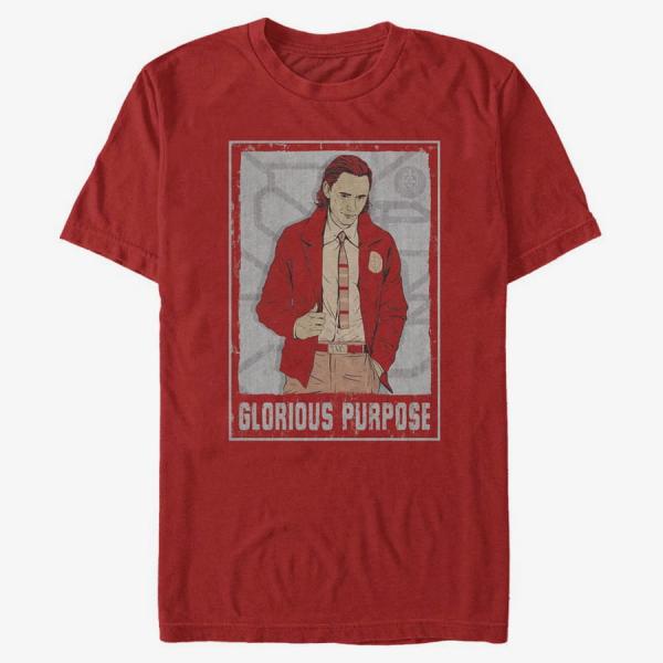 Queens Marvel Loki - Glorious Purpose Unisex T-Shirt Red