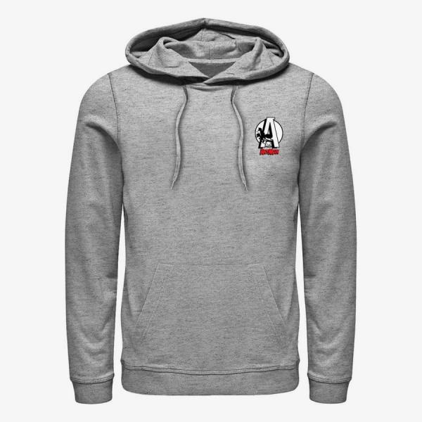 Queens Marvel Avengers Classic - Antman Badge Unisex Hoodie Heather Grey