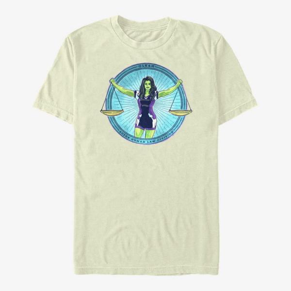 Queens Marvel She-Hulk: Attorney at Law - Super Human Law Division Badge Unisex T-Shirt Natural
