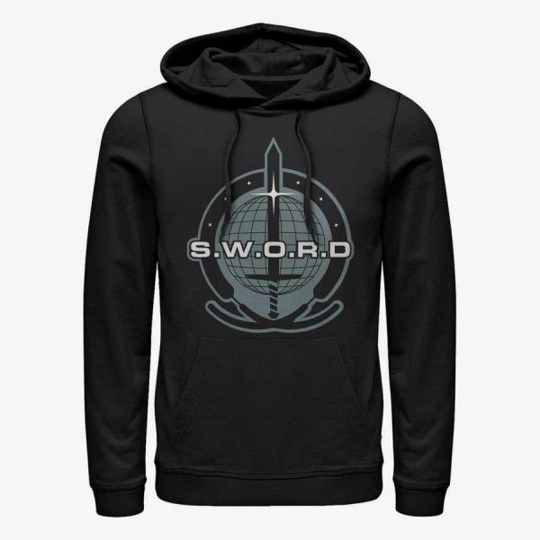 Mikina Merch Marvel WandaVision - Simple Logo Unisex Hoodie Black S