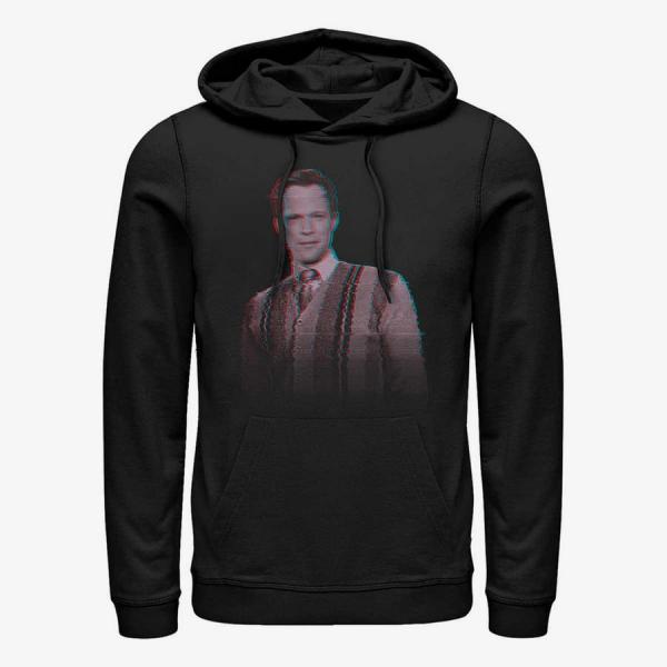 Queens Marvel WandaVision - VISION VIDEO GLITCH Unisex Hoodie Black