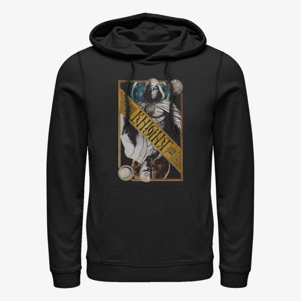 Mikina Merch Marvel Moon Knight - MOON KNIGHT DUAL CARD Unisex Hoodie Black XXXL