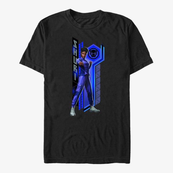 Tričko Merch Marvel Black Panther: Wakanda Forever - Shuri Pattern Unisex T-Shirt Black L