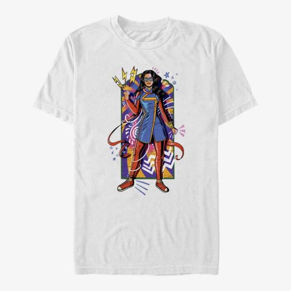 Queens Ms. Marvel - Sketchy Kamala Unisex T-Shirt White