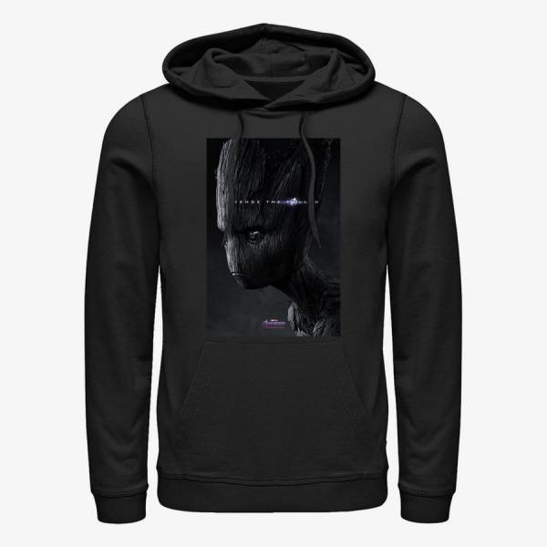 Mikina Merch Marvel Avengers: Endgame - Groot Avenge Unisex Hoodie Black M