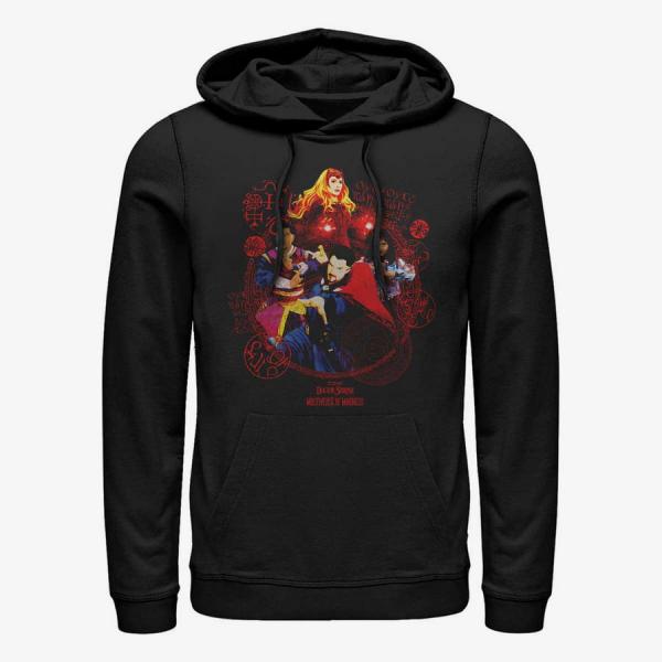 Mikina Merch Marvel Doctor Strange 2 - Badge Of Heroes Unisex Hoodie Black XL