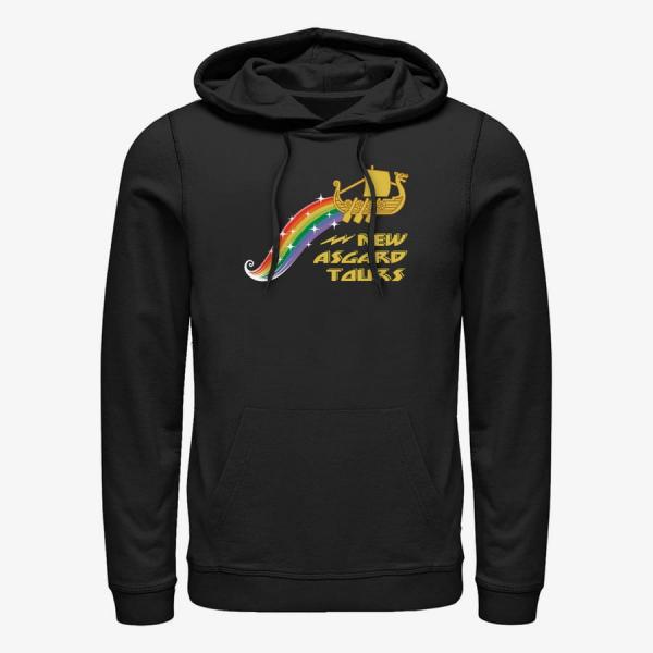 Mikina Merch Marvel Thor: Love and Thunder - Rainbow Tours Unisex Hoodie Black M