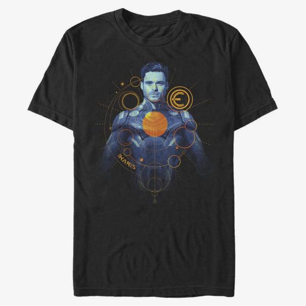 Queens Marvel: Eternals - Ikaris Orange Unisex T-Shirt Black