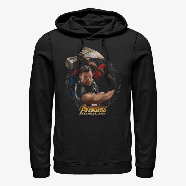Queens Marvel Avengers: Infinity War - Power Thor Unisex Hoodie Black