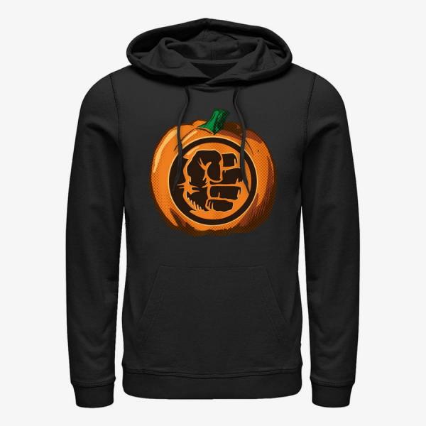Mikina Merch Marvel Avengers Classic - Hulk Pumpkin Unisex Hoodie Black S