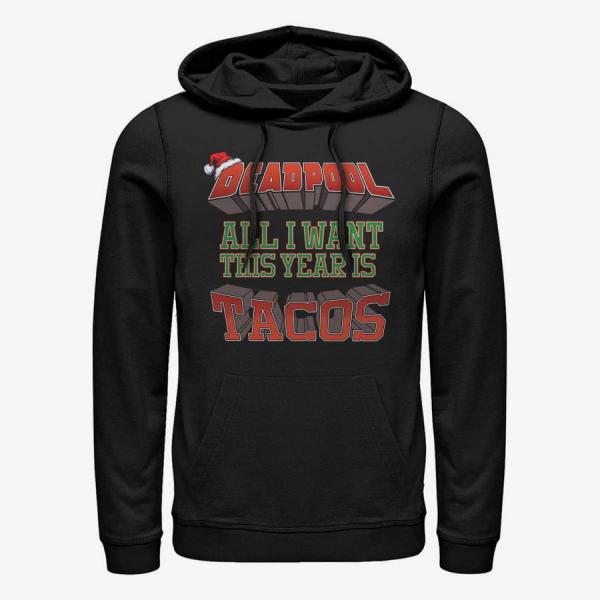 Queens Marvel Deadpool - Tacos This Year Unisex Hoodie Black
