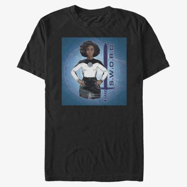 Tričko Merch Marvel WandaVision - Sword Unisex T-Shirt Black M