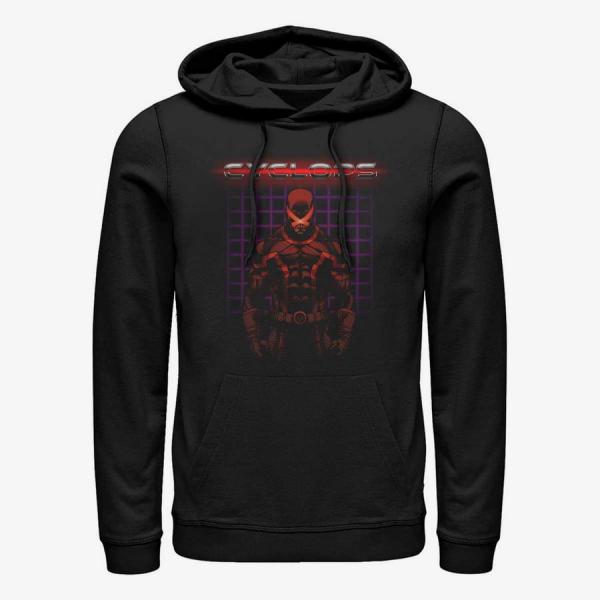 Mikina Merch Marvel X-Men - Retro Clops Unisex Hoodie Black XXL