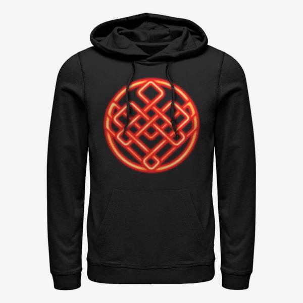 Mikina Merch Marvel Shang-Chi - Neon Symbol Unisex Hoodie Black S