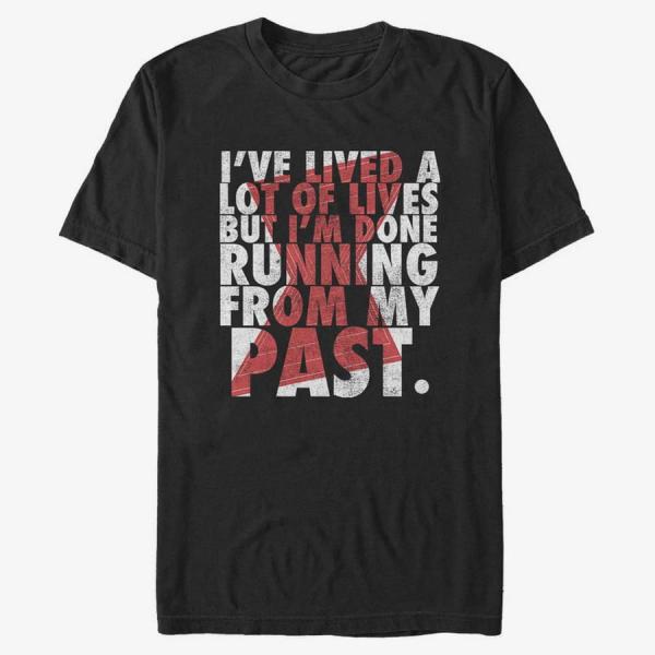 Tričko Merch Marvel Black Widow - No Past Unisex T-Shirt Black S