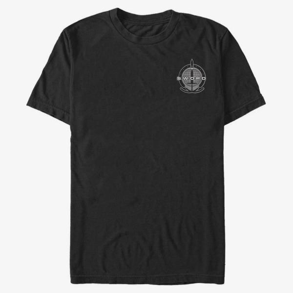 Tričko Merch Marvel WandaVision - Simple Logo Unisex T-Shirt Black M