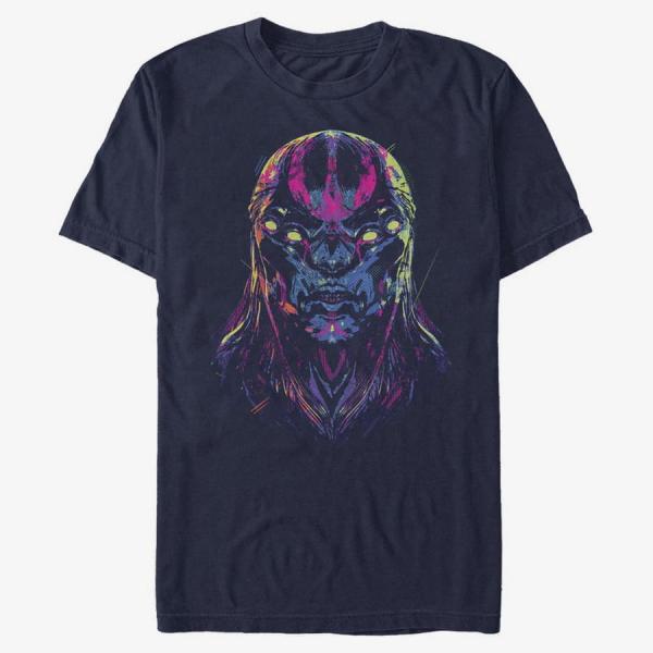 Queens Marvel: Eternals - Devious Face Unisex T-Shirt Navy Blue