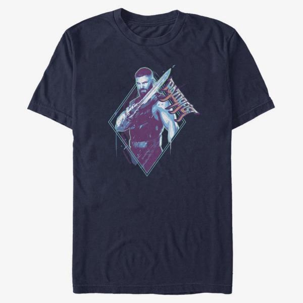 Tričko Merch Marvel Shang-Chi - Razorfist Badge Unisex T-Shirt Navy Blue S