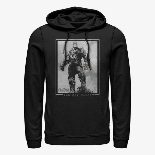 Queens Marvel Avengers: Infinity War - Mad Titan Thanos Unisex Hoodie Black