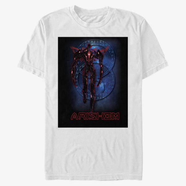 Tričko Merch Marvel The Eternals - Arishem Blue Unisex T-Shirt White XL