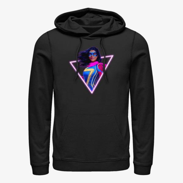Mikina Merch Ms. Marvel - Neon Marvel Unisex Hoodie Black S