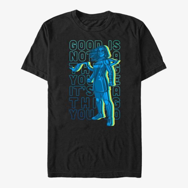 Tričko Merch Ms. Marvel - Do Good Stack Unisex T-Shirt Black XL