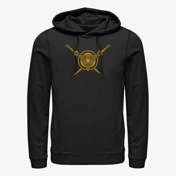 Mikina Merch Marvel Thor: Love and Thunder - Asgard Shield Unisex Hoodie Black S