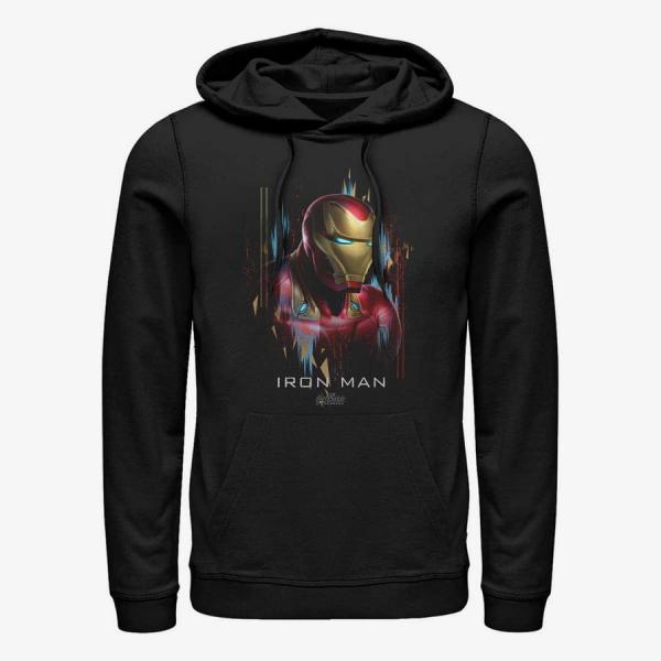 Queens Marvel Avengers: Endgame - Ironman Portrait Unisex Hoodie Black