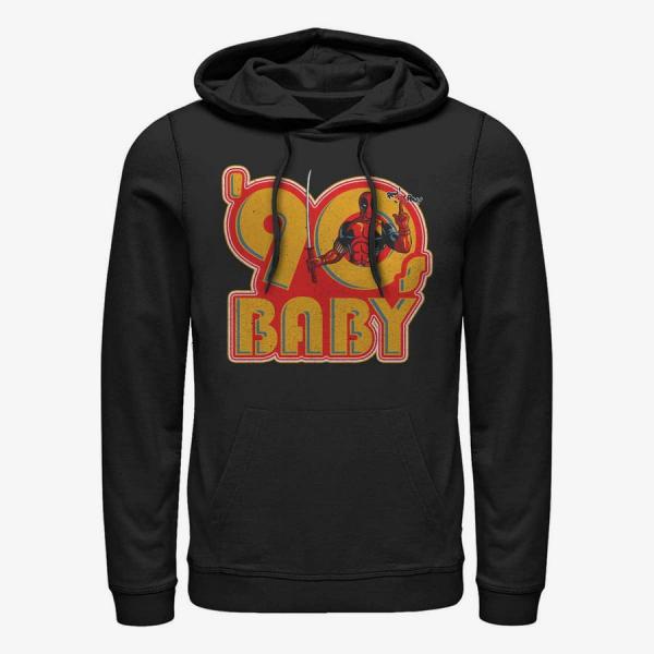 Mikina Merch Marvel Deadpool - 90's Baby Unisex Hoodie Black S