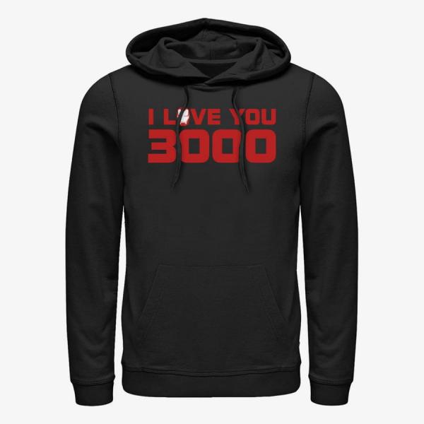 Queens Marvel Avengers: Endgame - Iron Man Love Unisex Hoodie Black