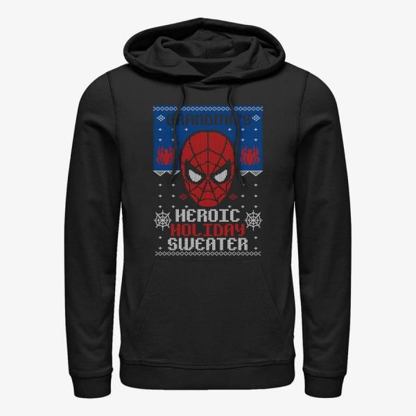 Mikina Merch Marvel Avengers Classic - Holiday Sweater Grandma Unisex Hoodie Black S