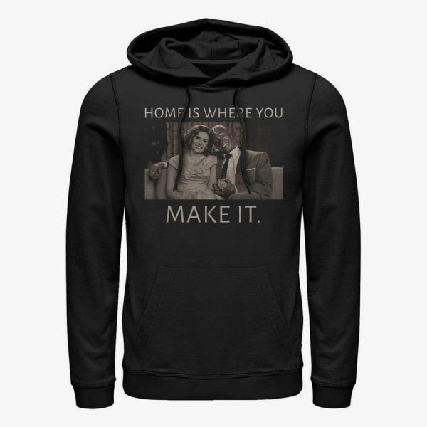 Queens Marvel WandaVision - Home Couple Unisex Hoodie Black