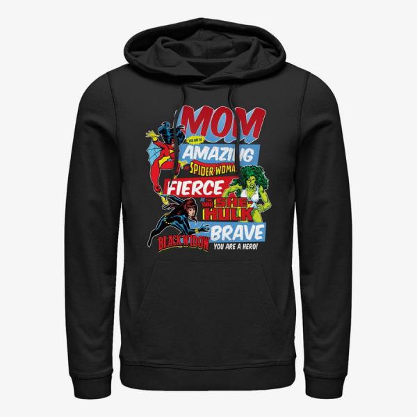 Queens Marvel Avengers Classic - Retro Mom Unisex Hoodie Black