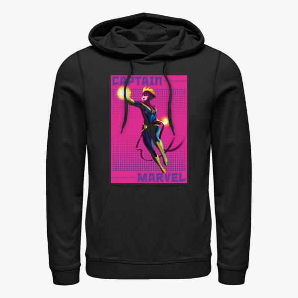 Queens Marvel Avengers Classic - Halftone Captain Marvel Unisex Hoodie Black
