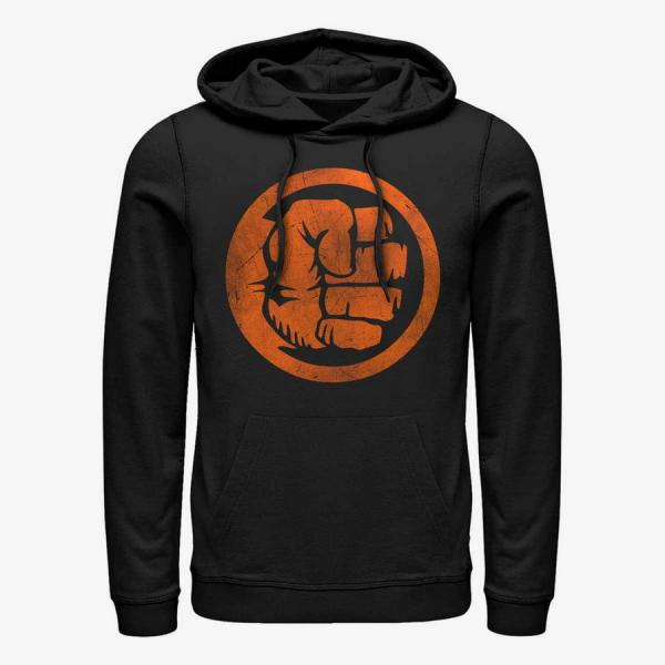 Queens Marvel Avengers Classic - Hulk Orange Unisex Hoodie Black
