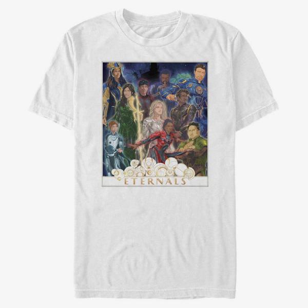 Queens Marvel The Eternals - ETERNALS GOLD FRAME POSTER Unisex T-Shirt White
