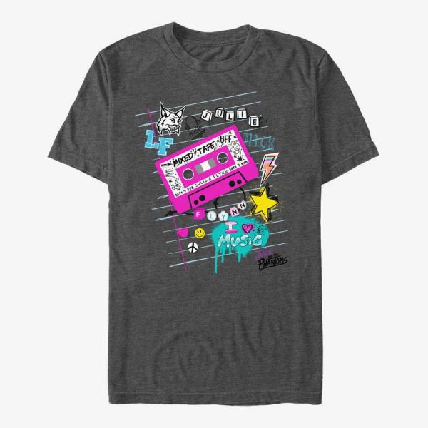 Tričko Merch Netflix Julie And The Phantoms - School Page Unisex T-Shirt Dark Heather Grey S