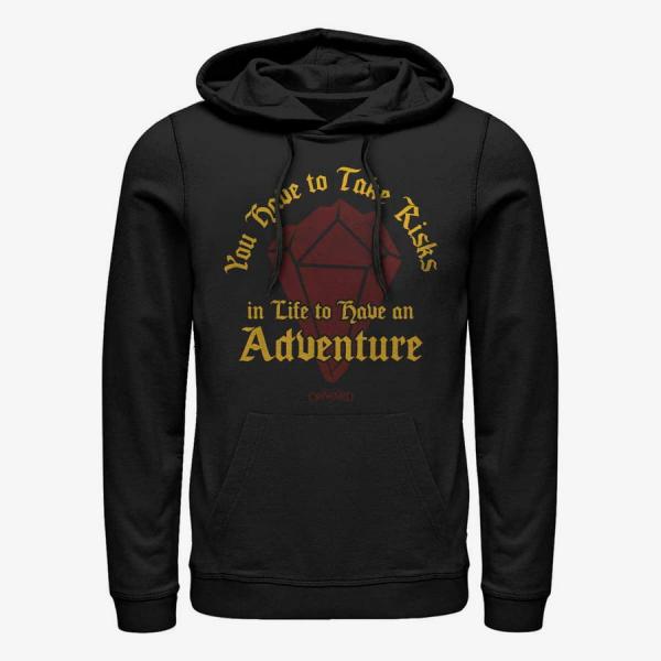 Queens Pixar Onward - Risk for Adventure Unisex Hoodie Black