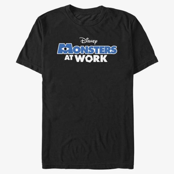 Tričko Merch Pixar Monsters At Work - Monsters Work Logo Unisex T-Shirt Black XXL