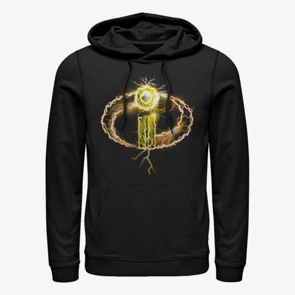 Mikina Merch Pixar Incredibles 2 - Lightning Logo Unisex Hoodie Black L